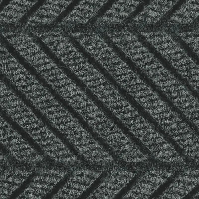 WaterHog® Max Entrance Mat 48X60 IN Black Smoke With Smooth SBR (Styrene-Butadiene Rubber) Backing Classic Border 1/Each
