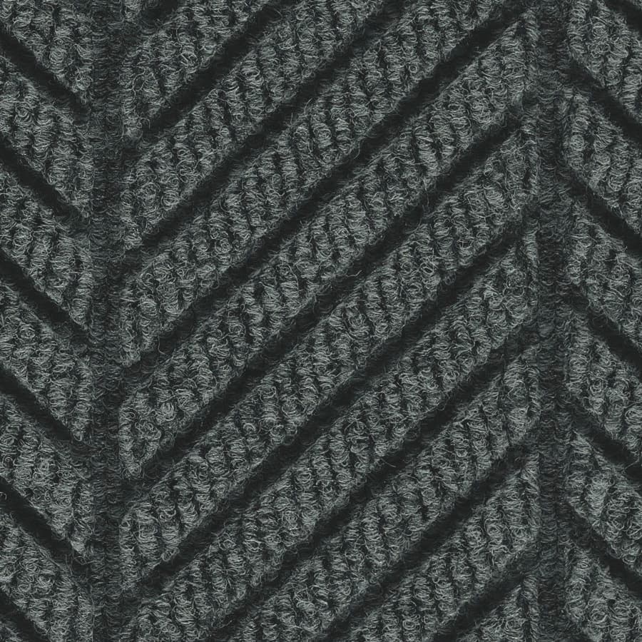 WaterHog® Max Entrance Mat 48X60 IN Black Smoke With Smooth SBR (Styrene-Butadiene Rubber) Backing Classic Border 1/Each