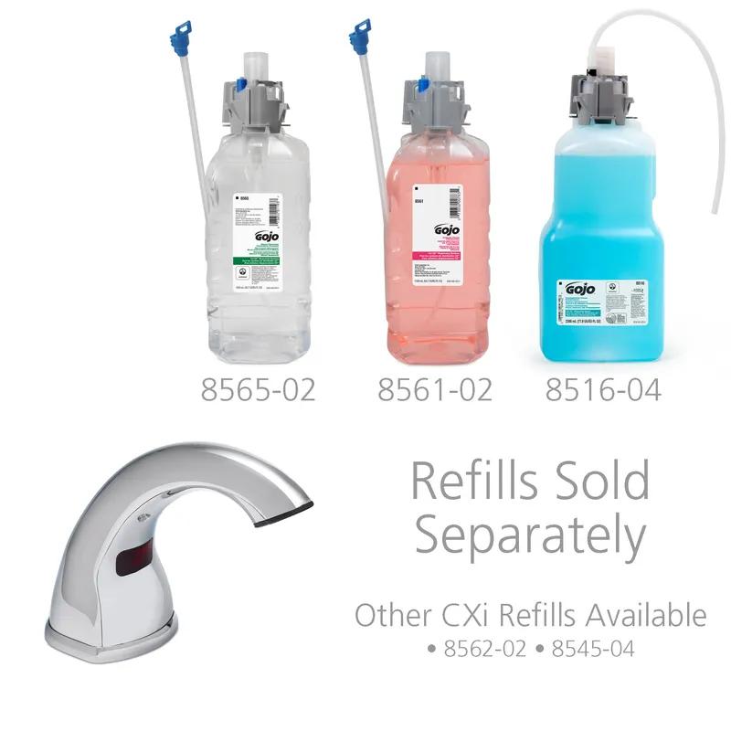 Purell® CXi™ 1500 mL 5X5X12 IN Chrome Touchless Counter Mount Battery-Powered For CX 1/Each