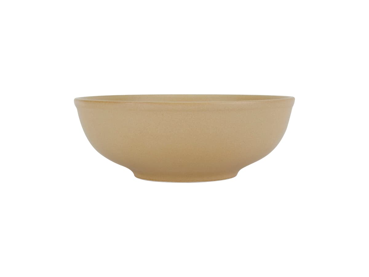 TuxTrendz Zion Menudo & Salad Bowl 58 OZ China Matte Beige Round Fully Vitrified 12/Case