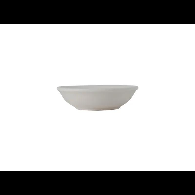 TuxTrendz Zion Fruit Dish 5.5 OZ China Matte White Round Fully Vitrified Embossed 12/Case