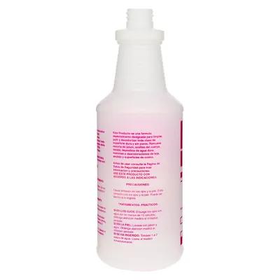 Compliance Washroom Cleaner Spray Bottle & Trigger Sprayer 32 FLOZ Plastic Clear 1/Each