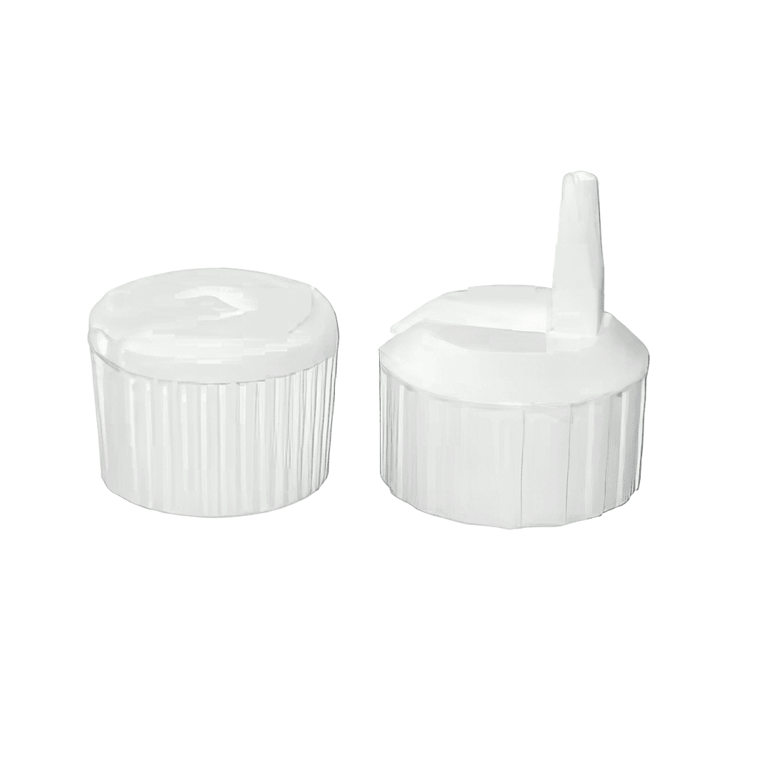 Flip Top Cap Plastic White 1/Each