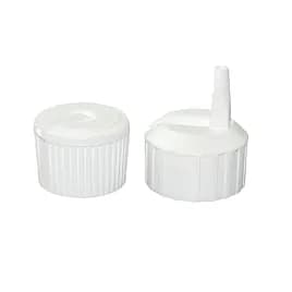 Flip Top Cap Plastic White 1/Each