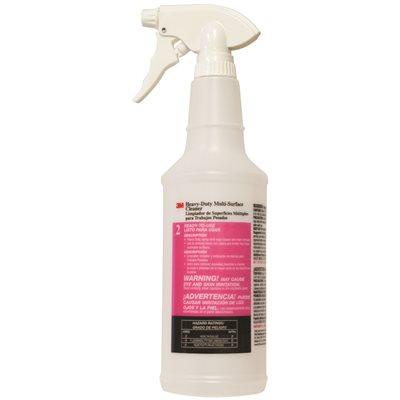 3M™ Twist 'n Fill™ 3M 2L HD Multi-Surface Cleaner Spray Bottle & Trigger Sprayer 32 FLOZ PE Clear 1/Each
