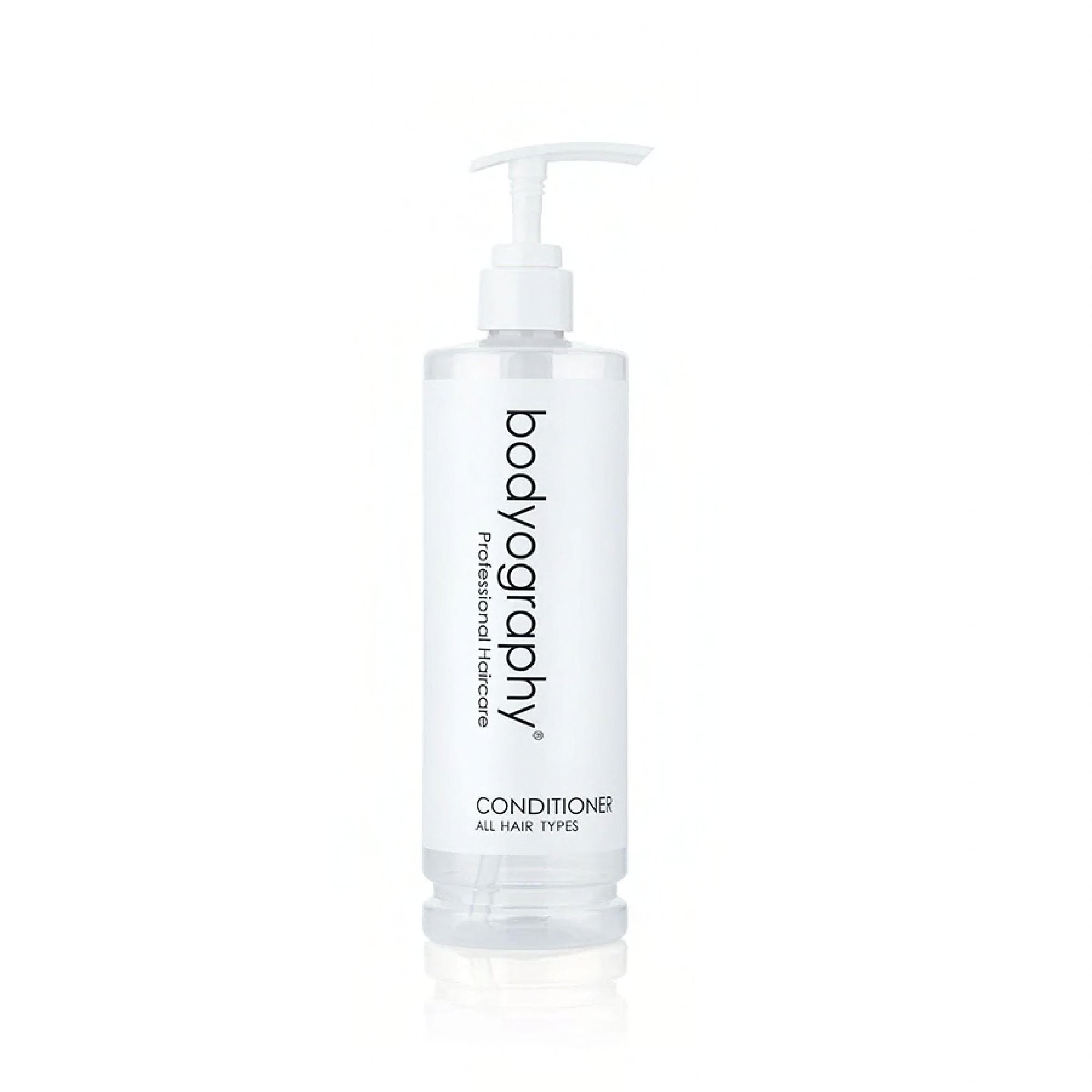 Bodyography®blanc Hair Conditioner 13.5 FLOZ Vanilla Sea Salt Vanilla Bourbon White Tea Ginger Pump Refillable 20/Case