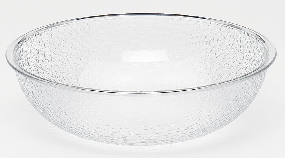 Camwear® Bowl 10 IN 3.2 QT Round Shatter Resistant Pebbled 12 Count/Case