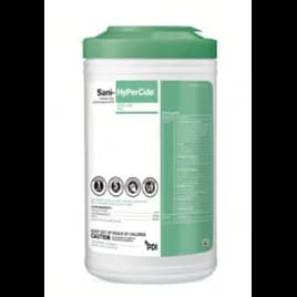 Sani-HyPerCide® Wipe Germicidal Extra-Large Canister 65 Count/Pack 6 Packs/Case