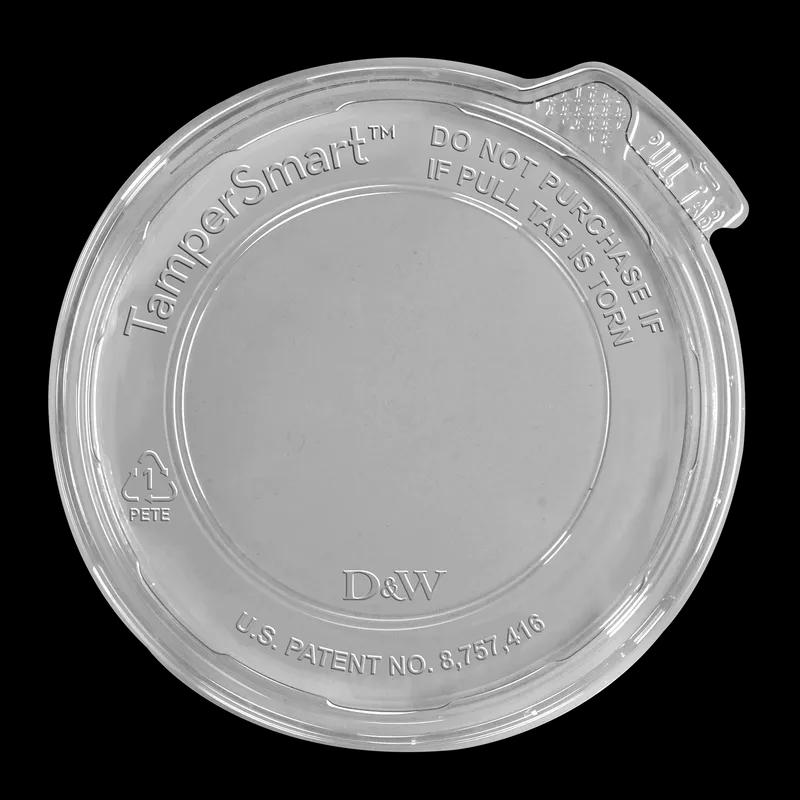 Lid PET Round For Deli Container Tamper-Evident 500/Case