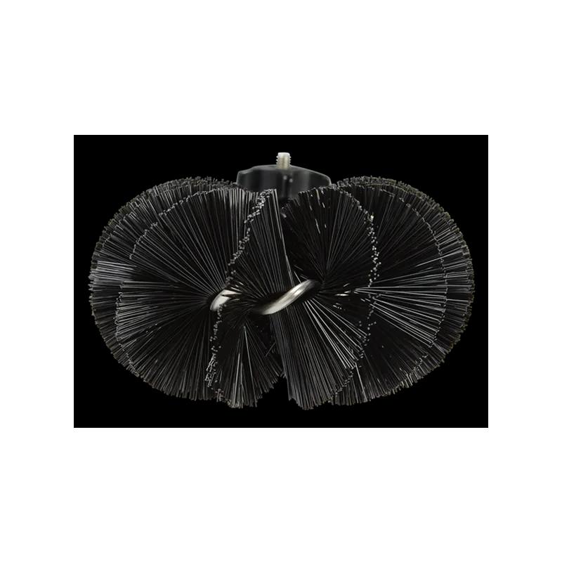 Vikan® Drain Brush 10.8X3.8X2.4 IN PP Polyester Stainless Steel Black Stiff Bristles 1/Each