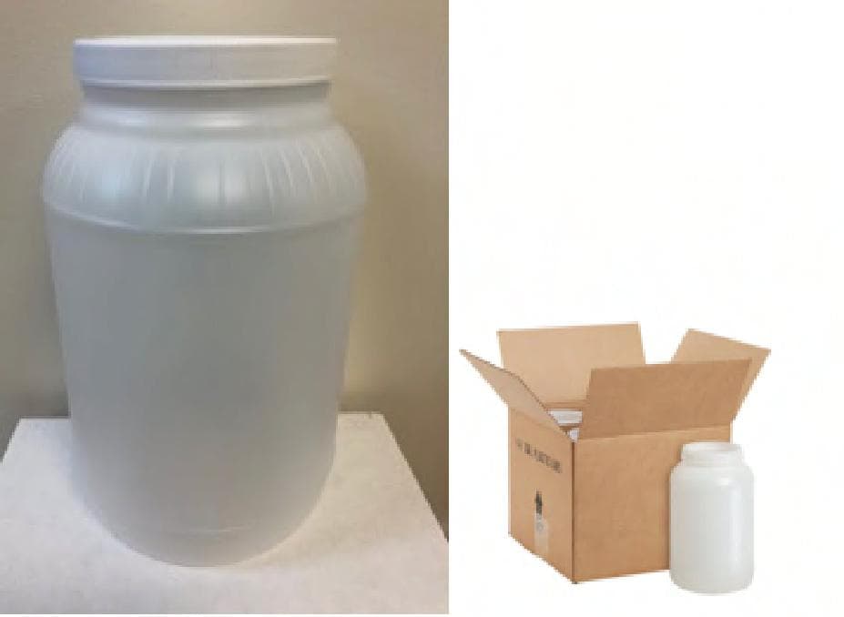 Container 1 GAL Natural With Lids Empty 4/Case