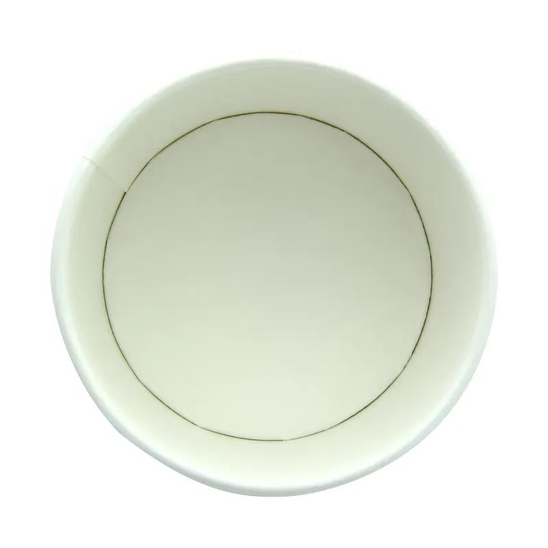 Food Container Base 4.2 OZ Double Wall Poly-Coated Paper Black Round 50 Count/Pack 20 Packs/Case 1000 Count/Case