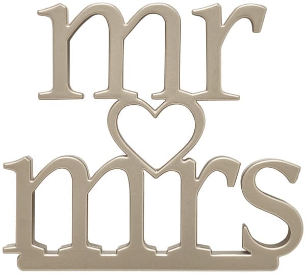 Wedding Cake Cake Topper 3.7X0.75X4 IN Light Golden 1/Each