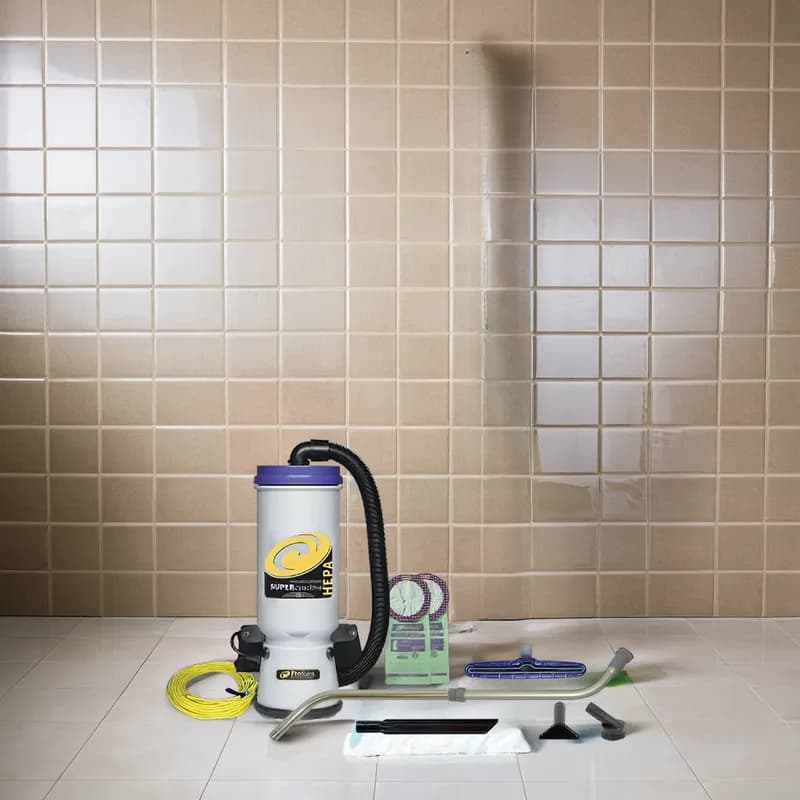 Super Coach Backpack Vacuum Dry Fit 10 QT Gray Plastic 9.9 amp 120 Volt With 50FT Cord Tools 1/Each