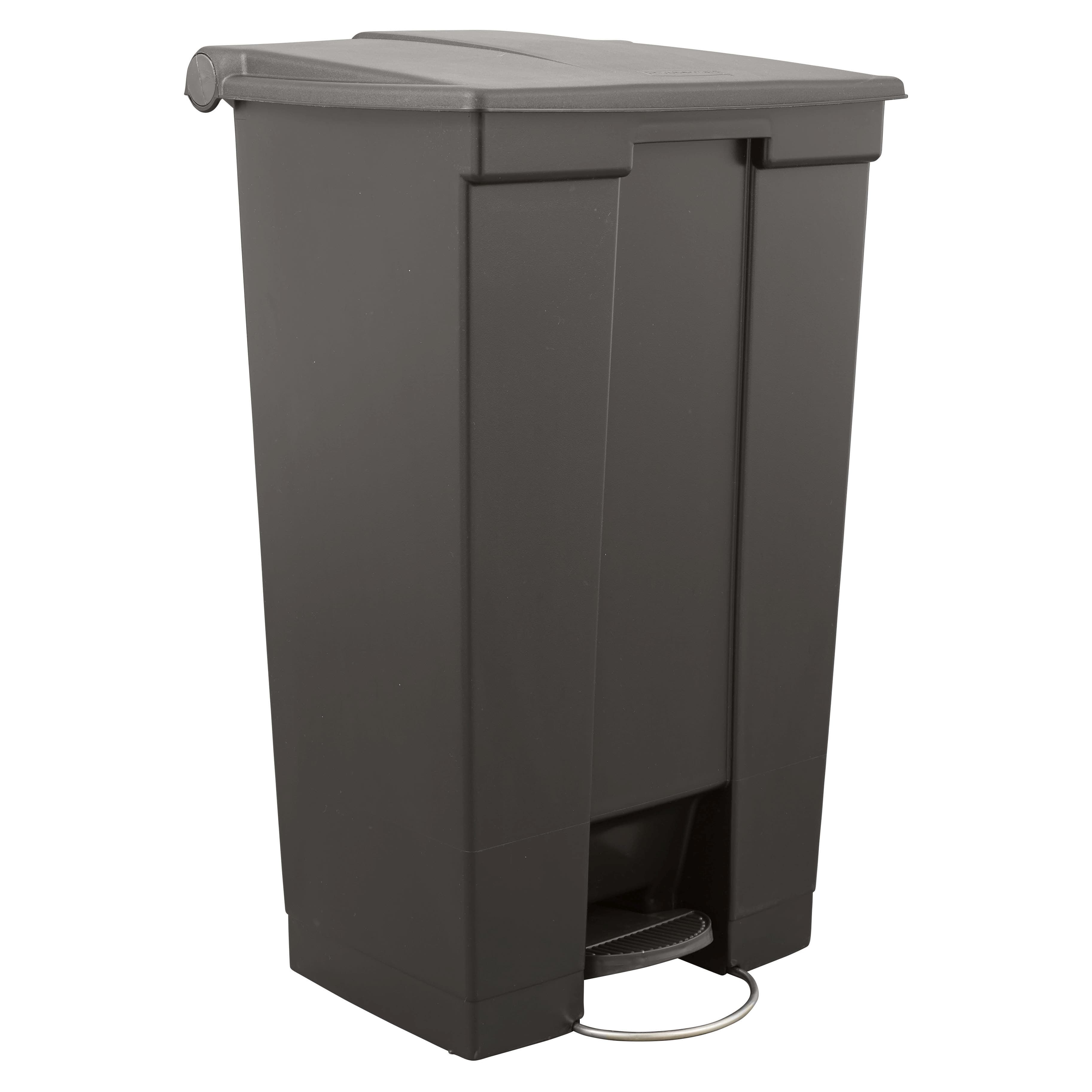Legacy Trash Can 16.10X29.80X33.19 IN 23 GAL Black Plastic Step-On 1/Each