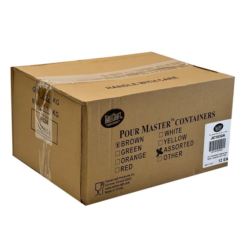 PourMaster® Backup Mix Bottle 1-32 QT HDPE With Cap Dishwasher Safe 1/Each