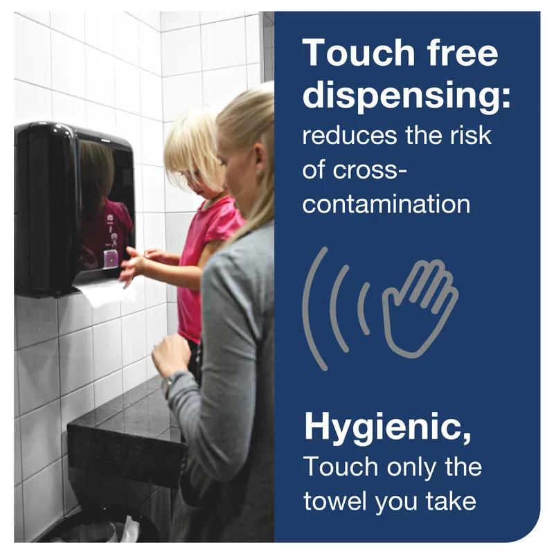 Tork Matic® H1 Paper Towel Dispenser Plastic Wall Mount Black Hard Roll Electronic Touchless Intuition Sensor 1/Each