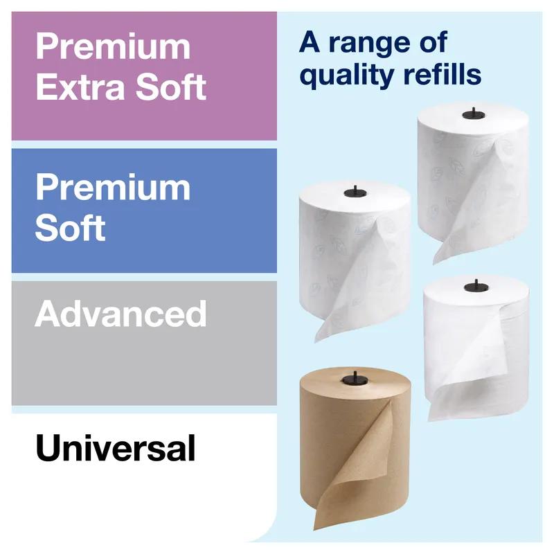 Tork Matic® H1 Paper Towel Dispenser Plastic Wall Mount Black Hard Roll Electronic Touchless Intuition Sensor 1/Each