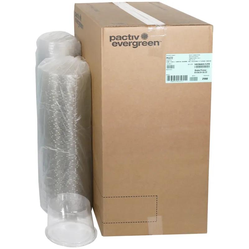 Bakery Container & Lid Combo With Tall Dome Lid 7X5 IN PET Clear Base 200/Case