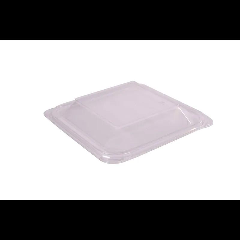 Lid Dome 8X8X1 IN 1 Compartment PET Clear Square For Container 250/Case