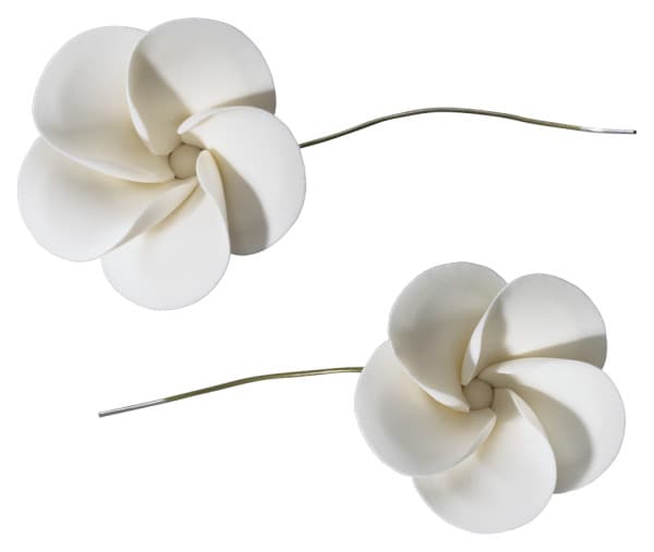 Gum Paste Decoration 1.5 IN Plumeria 24/Box