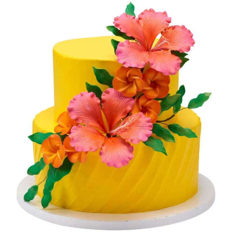 Gum Paste Decoration 1.5 IN Plumeria 24/Box