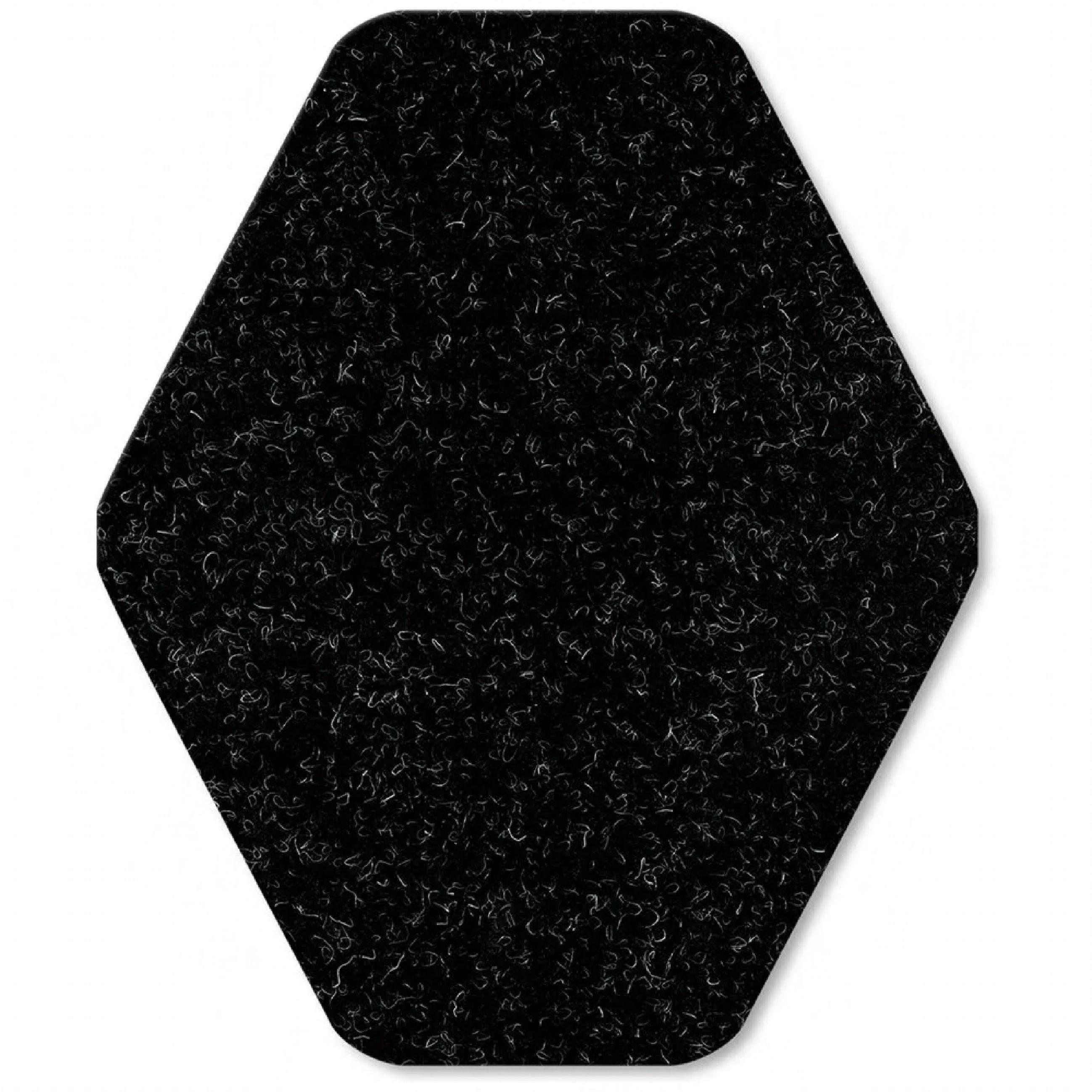 Urinal Mat Black 21X17.5X2 IN Antimicrobial Diamond Cut 72 Count/Case