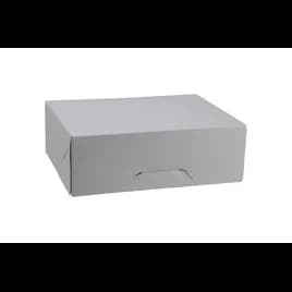 Snack Pak Take-Out Box 9.25X7.375X3.125 IN White 6 Corner Tamper-Evident 150/Case