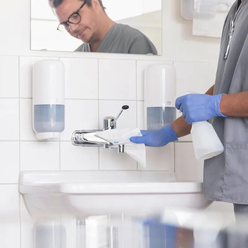 Tork Cleaning Cloth 13.4X11.6 IN 6X7 IN 1 Microfiber White 1/4 Fold Refill 480/Case