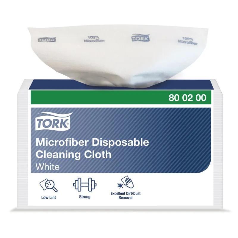 Tork Cleaning Cloth 13.4X11.6 IN 6X7 IN 1 Microfiber White 1/4 Fold Refill 480/Case