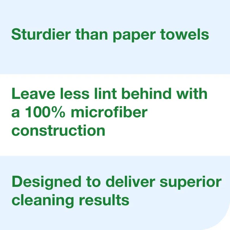 Tork Cleaning Cloth 13.4X11.6 IN 6X7 IN 1 Microfiber White 1/4 Fold Refill 480/Case