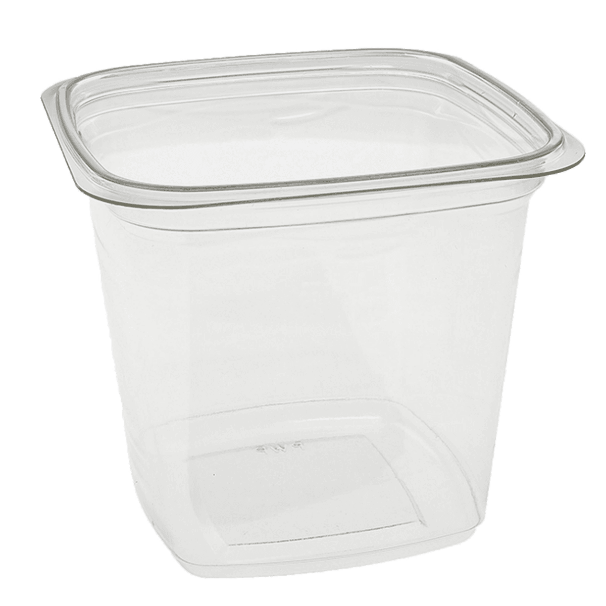 Deli Container Base 24 OZ RPET Clear Square 480/Case