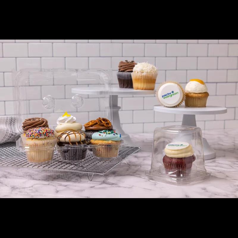 Deli Container Base 24 OZ RPET Clear Square 480/Case