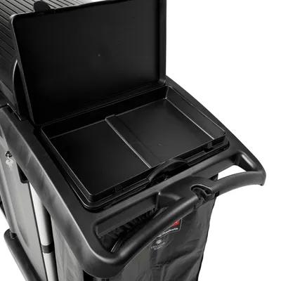 Executive Series Janitorial Cleaning Cart 39X22.5X26.25 IN Black Plastic Executive High Security 1/Case