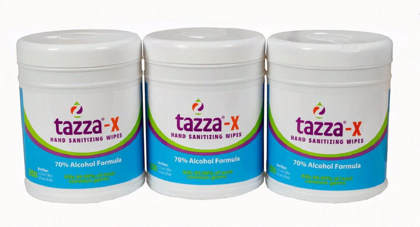 Tazza® Sanitizer 5X7 IN Cart Wipe 1200 Count/Pack 4 Packs/Case