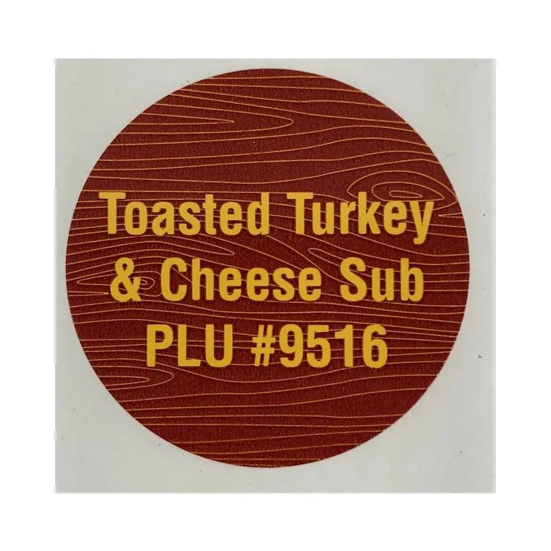PLU 9516 Toasted Turkey & Cheese Sub Label 1/Roll