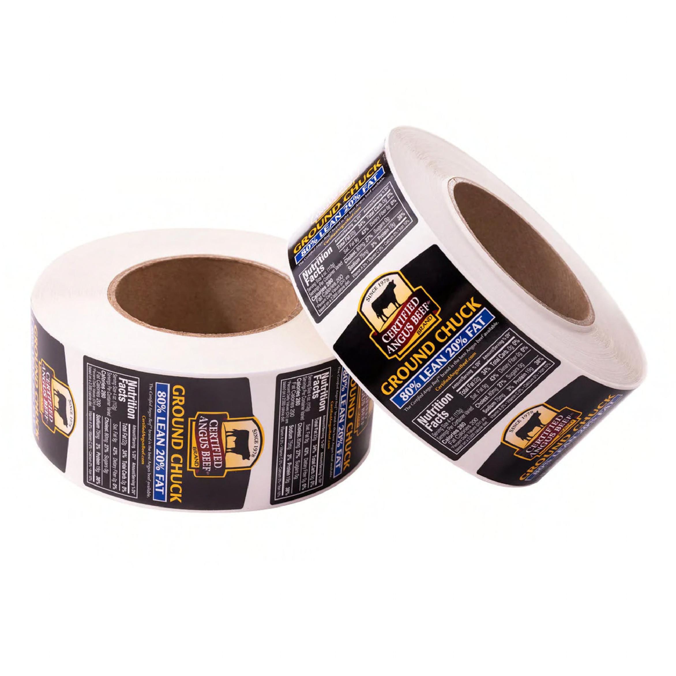 80/20 Certified Angus Beef Ground Beef Chuck Label 20/Case