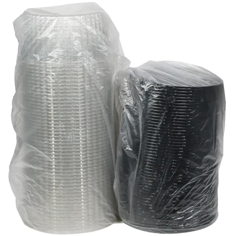 Cake Container & Lid Combo 7IN Cake 9X5 IN PET Black Clear 100/Case