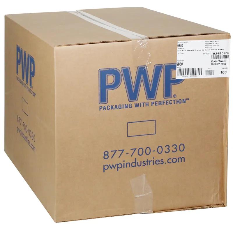 Cake Container & Lid Combo 7IN Cake 9X5 IN PET Black Clear 100/Case