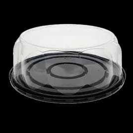 Bakery Container & Lid Combo With Dome Lid 8X3.5 IN PET Clear Swirl 100/Case