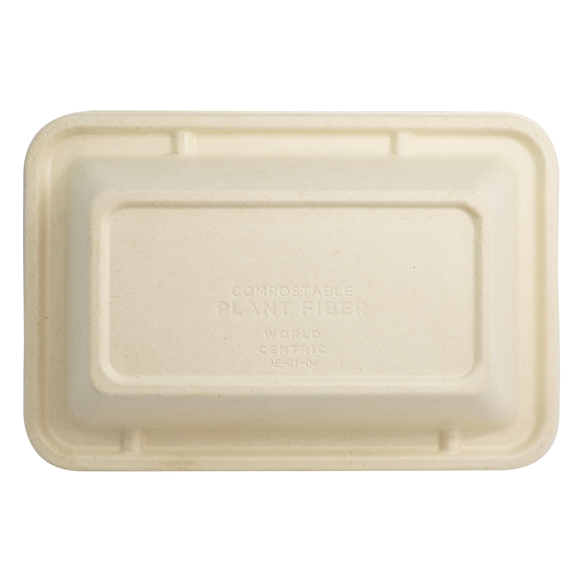 Lid 9X6 IN Pulp Fiber For Container 300/Case