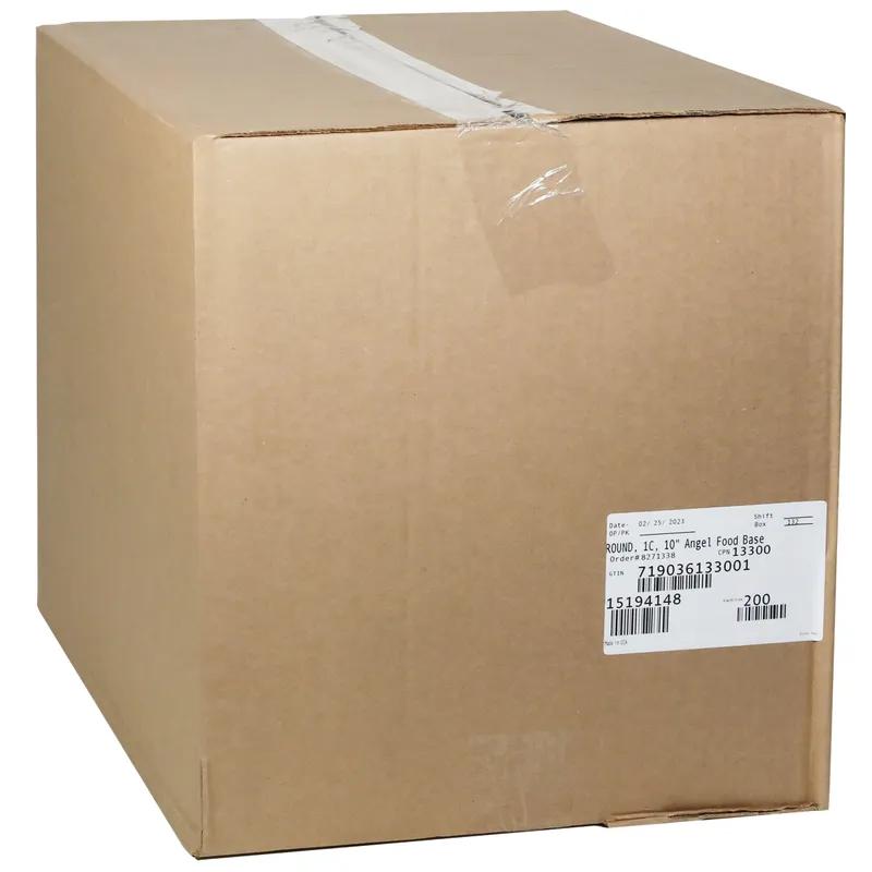 Angel Food Cake Cake Base 10X4 IN CPET Black 200/Case