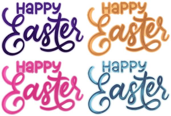 Cake Decorating Layon Foil Happy Easter 24/Bag