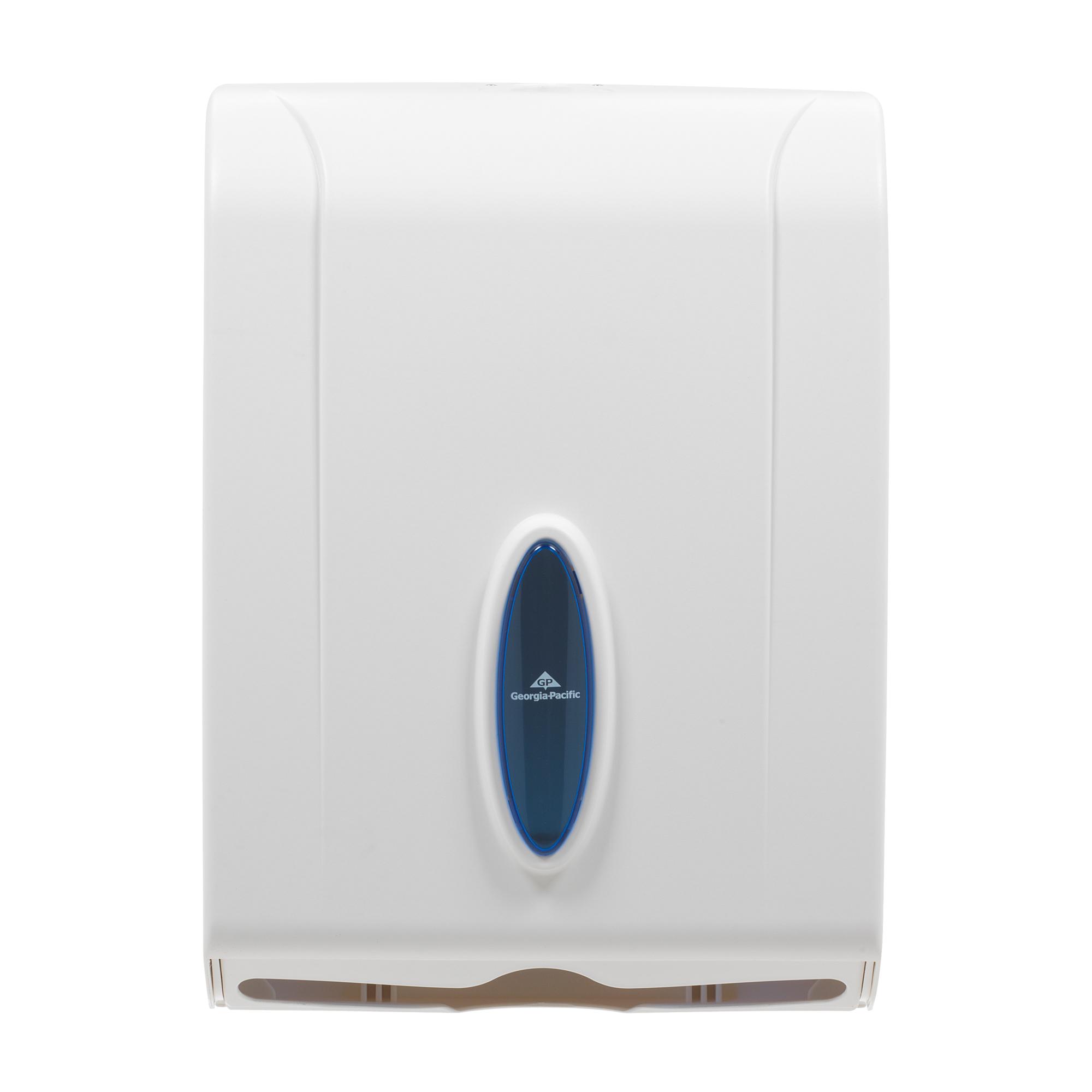 Georgia-Pacific Pro® Paper Towel Dispenser 5.5X11.1 IN Plastic Wall Mount, Locking White Multifold 1/Each