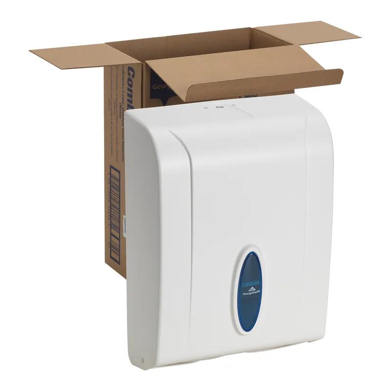 Georgia-Pacific Pro® Paper Towel Dispenser 5.5X11.1 IN Plastic Wall Mount, Locking White Multifold 1/Each