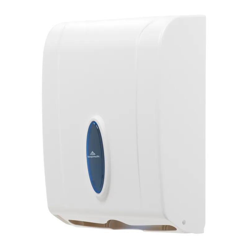 Georgia-Pacific Pro® Paper Towel Dispenser 5.5X11.1 IN Plastic Wall Mount, Locking White Multifold 1/Each