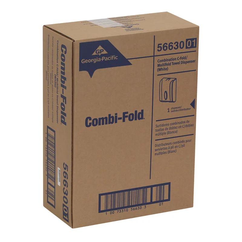 Georgia-Pacific Pro® Paper Towel Dispenser 5.5X11.1 IN Plastic Wall Mount, Locking White Multifold 1/Each