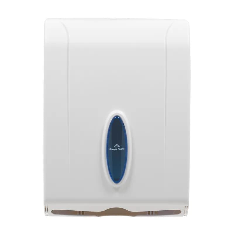 Georgia-Pacific Pro® Paper Towel Dispenser 5.5X11.1 IN Plastic Wall Mount, Locking White Multifold 1/Each