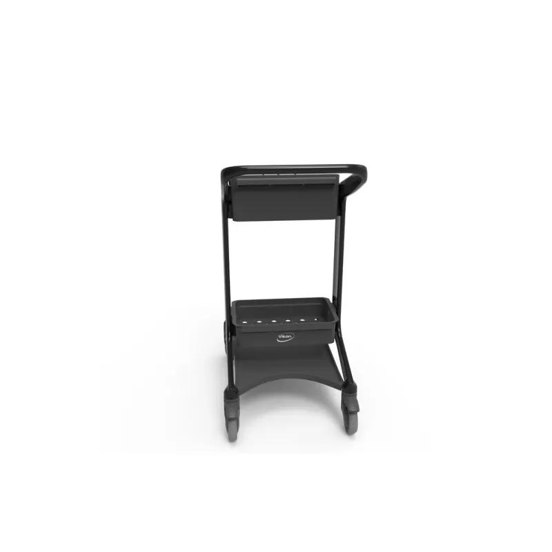 HyGo Cleaning Station 30.7X20.9X40.6 IN Black PP Stainless Steel Rear Locking Casters Unassembled Mobile 1/Each