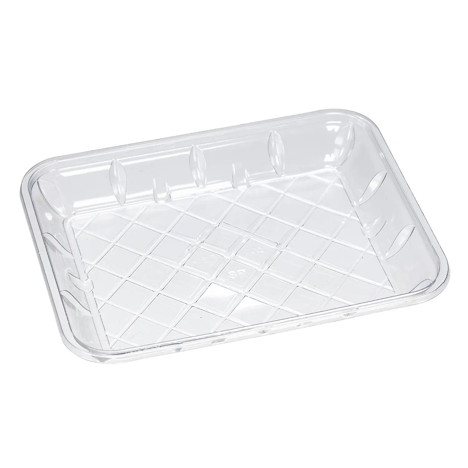 8P Tray RPET Clear Rolled Edge 312/Case
